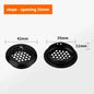 10pcs Round Cabinet Air Duct Vent Dia.19-53mm Stainless Steel Louver Mesh Hole Plug Decoration Cover Wardrobe Grille Ventilation