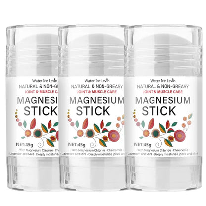 Magnesium Stick for Joint & Muscle Care - Natural, Non-Greasy with Chamomile & Lavender, Deeply Moisturizes