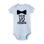 Its My 1/2 Birthday Baby Bodysuits Newborn Short Sleeve Rompers Baby Girls Boys Clothes Birthday Gifts Toddler Shower Gift