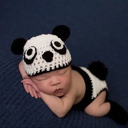 Newborn Photography Props New Born Baby Crochet Knit Costume Accessories Infant Photo Shoot Clothes Newborn Shooting