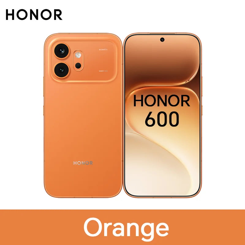 HONOR 600 5G Smartphone EU Version 200MP AI Ultra Night Camera 6400mAh Snapdragon 7 Gen4 AI Button 6.57"AMOLED 80W Supercharge