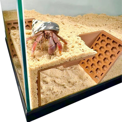 Hermit Crab Habitat Tunnel Cave Hidden Corner Environment Decoration Made of Eco Friendly Resin for Reptile Tank Setup