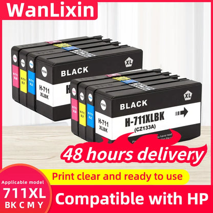 Compatible Ink Cartridge For HP 711 711XL For HP711 Replacement Ink Cartridge For HP DesignJet T520 T120 T530 T130Inkjet Printer
