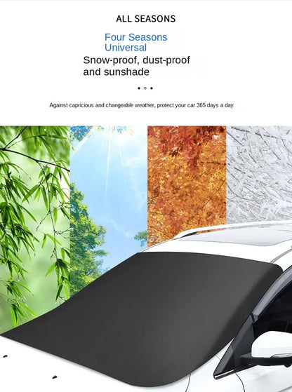 Magnetic Car Snow Shield Car Sun Shield Thickened Frost Protection and Sun Protection Car Cover