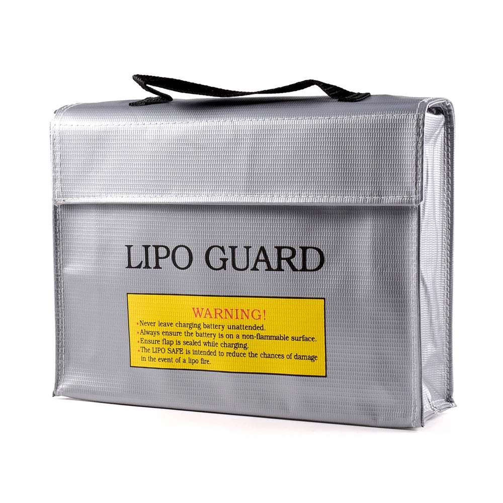 Lipo Guard Safety Bag Fireproof Explosion-Proof Portable Lipo Safety Bag 215*115*155mm for RC FPV Racing Drone Car Battery Safe