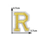 26 English gold letters Hot-melt adhesive ironing embroidery Patch DIY sewing decorative clothes patch
