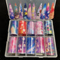 New Flower Nail Foils for Transfer Paper Stickers Floral Adhesive Fruit Nails Wraps Fish DIY Water Marble Nail Art Decorations