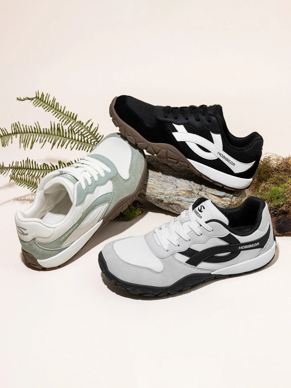 HOBIBEAR Unisex Wide Width Shoes Minimalist Barefoot Sneakers Hiking Trail Running Shoes for Men Women