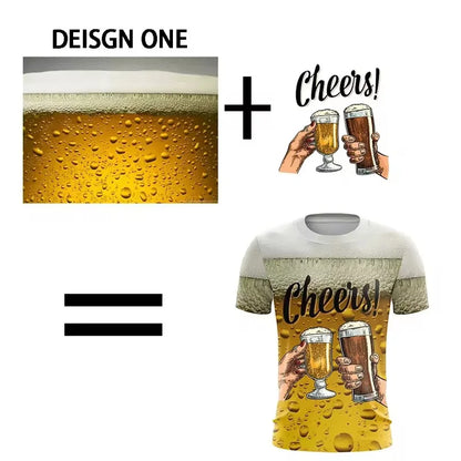 New DIY Pattern T-Shirt For Men Women Personalized Custom 3D Printed T Shirts Summer Casual Short Sleeve O-Neck Tops Street Tees