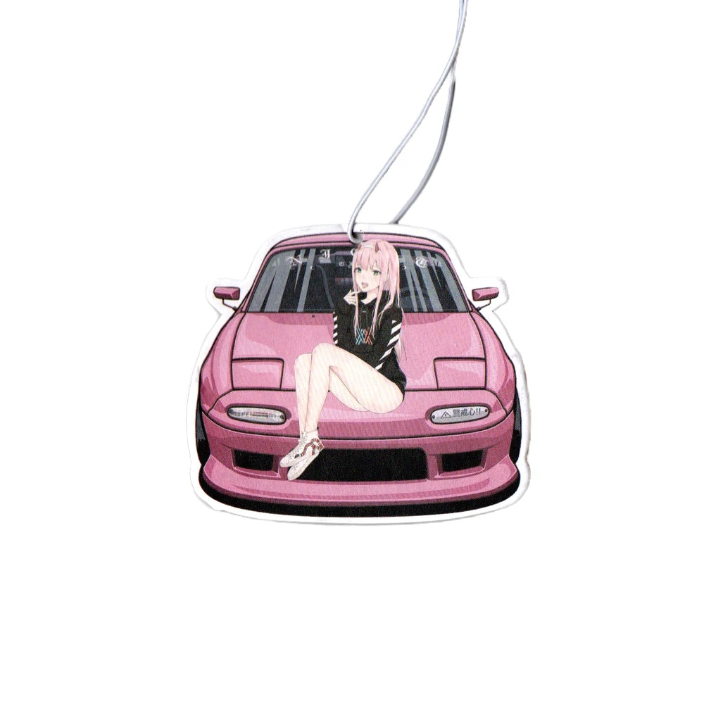 JDM Car Modification Culture Air Freshener Pendant Cool Girls Rear View Mirror Aromatherapy Pendant Car Decorations