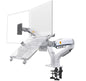 Desktop NB F160 + FP-2 Gas Spring Dual Arm for 17"-27" Monitor Holder + 10"-17" Laptop Support Air Press Mount Stand Load 2-9kg