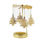 Metal Rotating Candle Holder Heat-Powered Rotation Elegance Style Spinner Carousel Rotating Mechanism Tea Light Holder