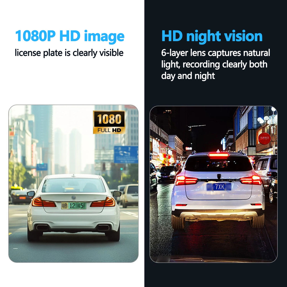 Dashcam 4 Channels WiFi Car DVR Dashboard Cameras for Car Way Back Box Parking Mode 24H Front and Rear Interior 360 Dash Cam