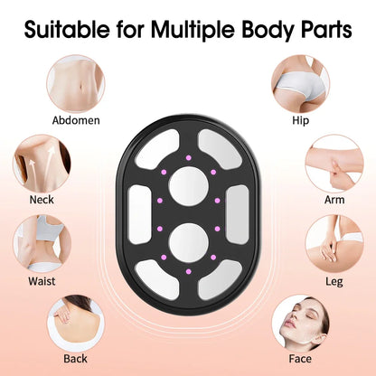 Body Slimming Massager Cordless Body Sculpting Device 4 Modes LED Light Rechargeable Handheld Belly Waist Arm Leg for Home Use