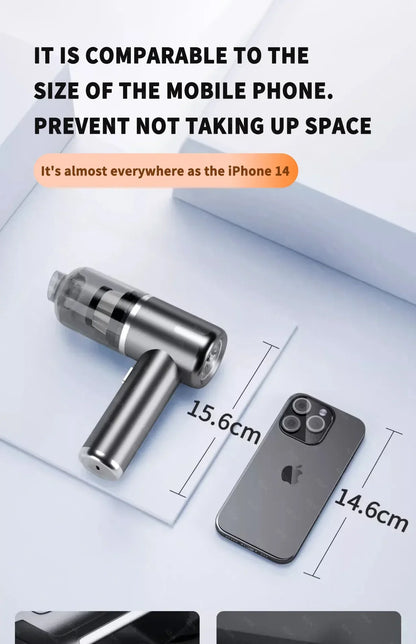SZUK 148000PA Car Vacuum Cleaner Strong Suction Cordless Handheld Cleaning Machine Wireless Mini Portable Vacuum Cleaner for Car