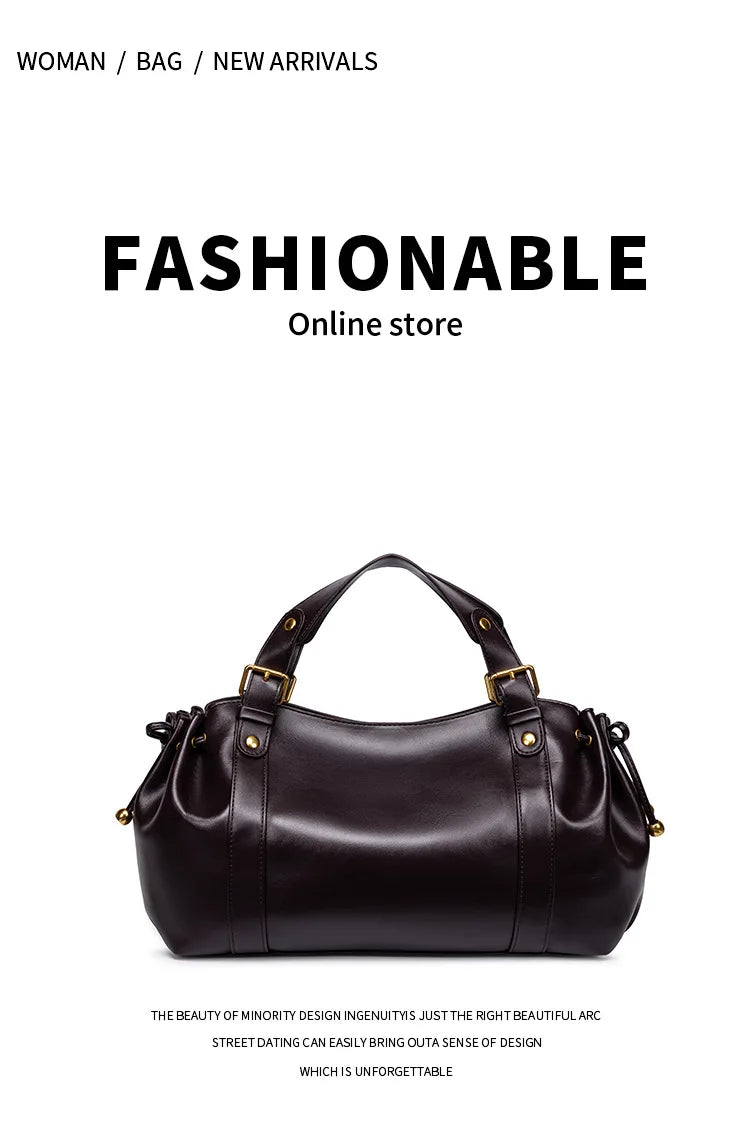 Sac à main à bandoulière Simple pour femmes, sac Boston élégant et polyvalent, sac de travail intérieur en Polyester doux