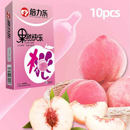 12/10pcs Fruit Ultra Thin Condoms Intimate Goods Sex Products Toys for Adults 18 Penis Sleeve Long-lasting Sex Toys For Men