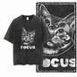 COOLMIND DB Cat Printed Cotton Acid Washed Exclusive Graphic Unisex T Shirt Cool Streetwear Men Tshirts Big Size Tee for Men