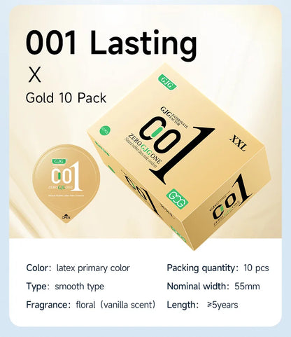 10pcs Large Size 55mm Ultra-thin Condoms Lasting Passion Man Penis Sleeve Natural Rubber Latex Safe Sex Toys Condoms Adult 18+