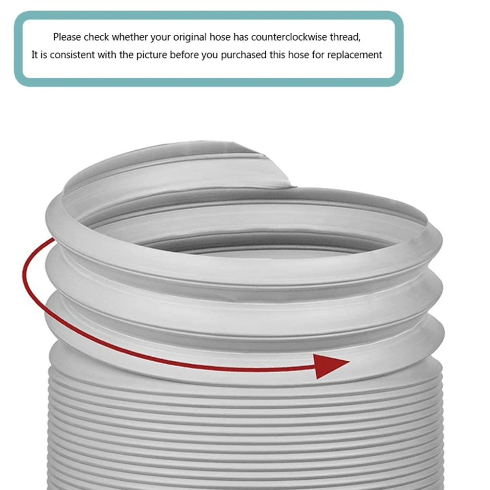 1.5/2M Portable Flexible Conditioner Exhaust Hose Tube/13/15cm Exhaust Pipe Hose Connector Interface for Mobile Air Conditioning