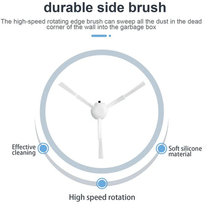 YCOC-Side Brush For Xiaomi X20+ /X10+ For Dreame L10s Ultra, L10 Ultra, L10 Prime, L10s Pro Gen 2, S10, S10 Pro, S20, S20 Pro