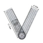 Metal Scale Stainless Steel Straight Ruler Measuring Stationery Drafting Accessories Hand Measuring Tool School Office Supplies