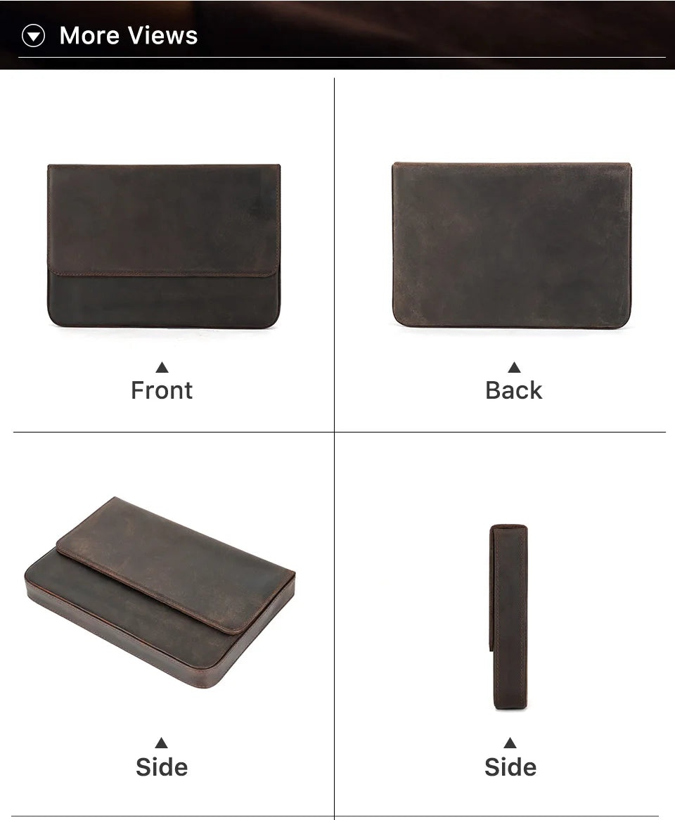 Luxury Genuine Leather 12 Slots Fountain Pen Case Box Office School Stationery Pen Storage Pouch Holder with Removable Pen Tray