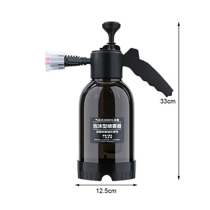 Foam Spray Sprayer Car Wash With Bottle Gun Manual Pressure Water Jet home Shampoo foam Snow watering can hand-pressed car 2L