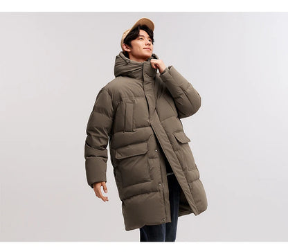 Semir Down Jacket Men 2026 New Waterproof Thick Outerwear Long Length Winter Clothing Couple