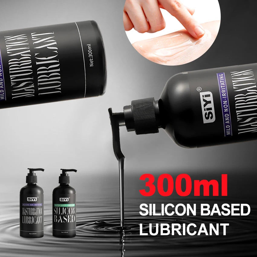 Silicone-Based Lube with Press Pump, Stringy Anal Lubricant Suitable for  Man Woman Gay Lesbian Couples Pleasure