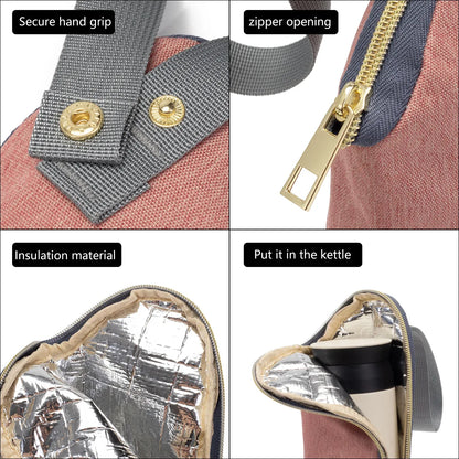 Baby Feeding Milk Bottle Warmer Insulation Bag Thermal Bag Baby Stroller Hanging Pouch Aluminum Mold Baby Bottle Holder Bag