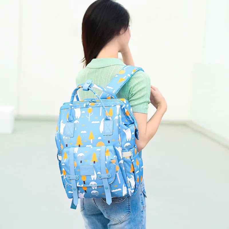 Baby Diaper Bags Mom Backpack Maternity Bag for Baby Large Capacity Mommy Bag Waterproof Travel Baby Stroller Bag Mother Kids
