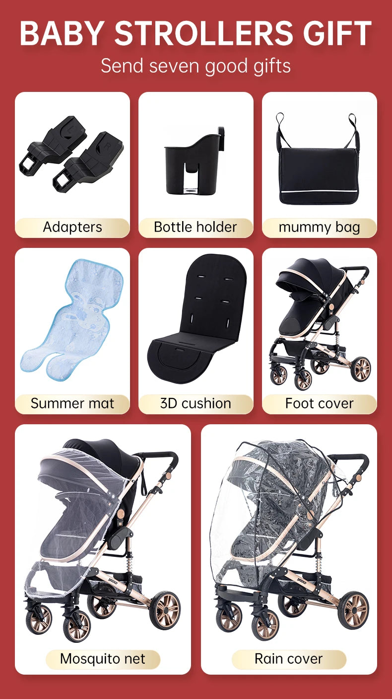 Baby stroller 3 in1,four wheel stroller,2 in 1 baby car,Lightweight strollers,Mutifunction Strollers,baby carriage,Poussette
