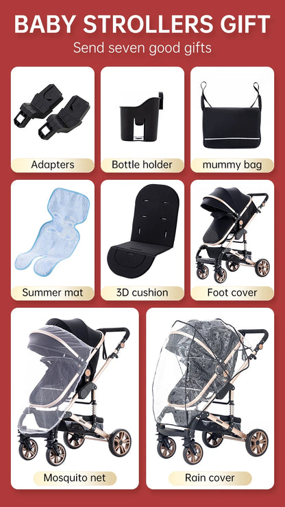 Baby stroller 3 in1,four wheel stroller,2 in 1 baby car,Lightweight strollers,Mutifunction Strollers,baby carriage,Poussette