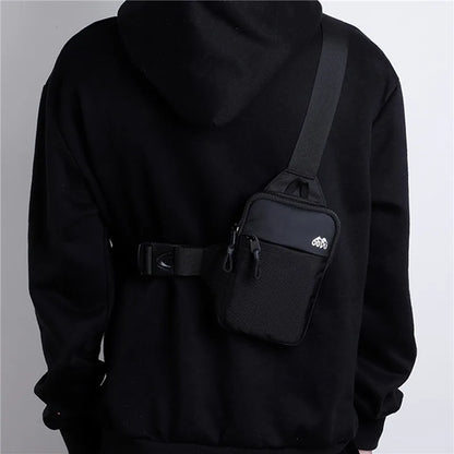 Men Crossbody Bag Mini Waterproof Leisure Fashion Mobile Phone Chest Bag Business Commuting Outdoor Sport Shoulder Crossbody Bag
