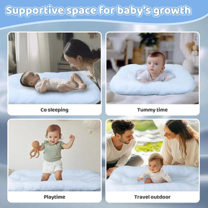 Newborn Folding Sleeping Baby Crib Nest Lounger Portable Bassinet Travel Bed Bassinet Bumper