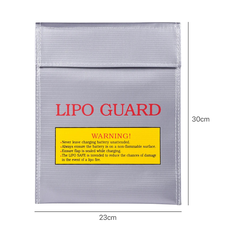 Lipo Guard Safety Bag Fireproof Explosion-Proof Portable Lipo Safety Bag 215*115*155mm for RC FPV Racing Drone Car Battery Safe
