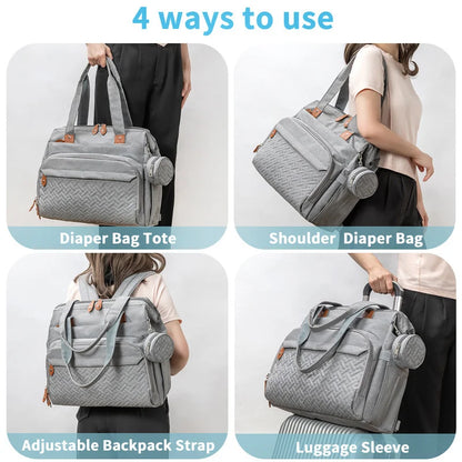 Baby Diaper Bag Large Capacity Multifunction Travel Nappy Backpacks Baby Stuff Maternity Bags Outdoor Mommy Bag Baby Nursing