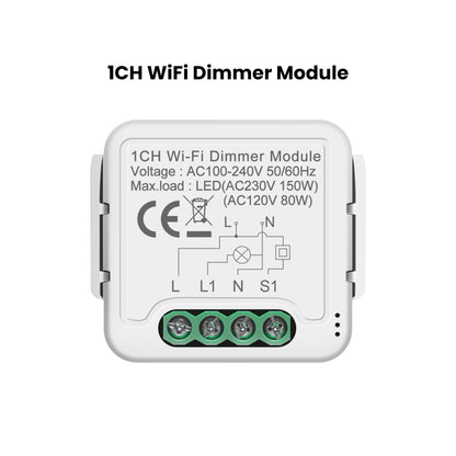 GIRIER Tuya Smart ZigBee 3.0 Dimmer Switch Module WiFi Breaker Relay for Dimmable Bulb Supports 2-way Control Works with Alexa