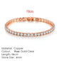 Fashion Multicolor Tennis Bracelet for Women 2.5/3/4/5mm Zirconia Charm Designer Tennis Chain Men Bracelet Wedding Jewelry KC128