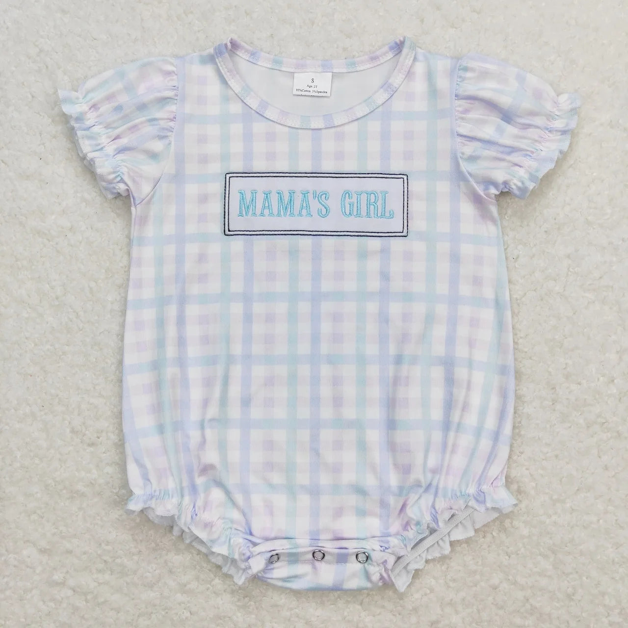 Wholesale Baby Girl Newborn Birthday Balloons Romper Bubble Embroidery Pink Plaid Bows Jumpsuit Kids Toddler Summer Clothes