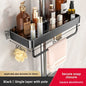 YM No-Drill Installation Bathroom Showerhead Storage Rack Tray Rain Shower Rod Holder Lift Bracket for Bathroom Organization