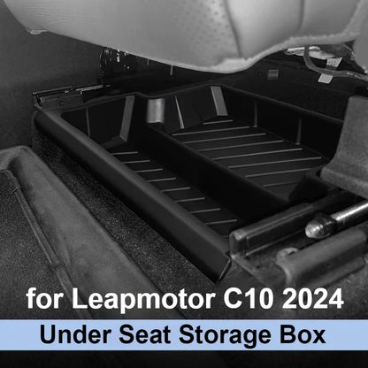 For Leapmotor C10 2024-2026 Center Console Lower Storage Box Armrest Storage Tray Organizer Auto Case Car Interior Accessories