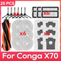Fit For ( Conga X70 / Deerma X80 ) Replacement Parts Accessories Main Side Brush HEPA Filter Mop Pad Dust Bag