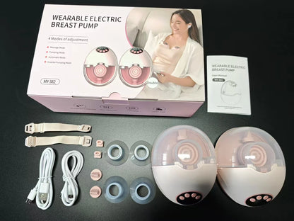 Hands-Free Wearable Breast Pump – Electric, BPA-Free, with Heating & UV Sterilizer | Wireless Upgrade Option