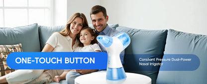 Nasal Irrigation System Sinus Rinse Machine with Water Tank & Waste Collection Tank - Nose Cleaner for Sinus,Allergy Relief