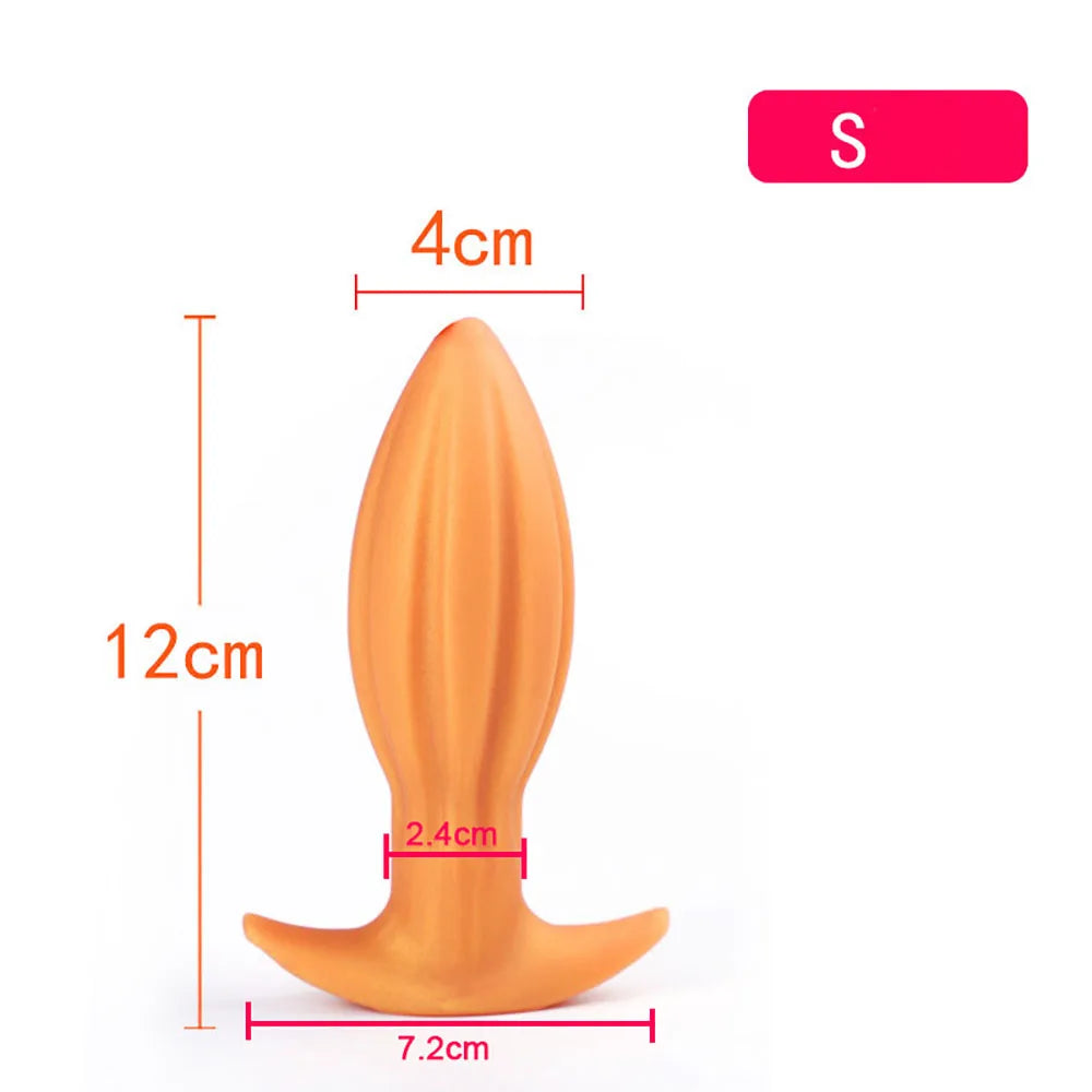 Soft Anal Plugs for Gay Men Prostate Massage Liquid Silicone 35-80mm Huge Butt Plug Anal Training Comfortable To Wear But Plug
