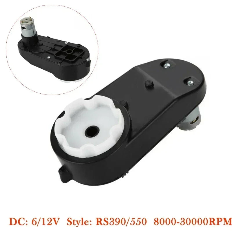 1/2pcs RS550 Electric Motor Gearbox Replacement 12V Kids Car Toy Portable 30000RPM Motor Gear Box Electric Gearbox