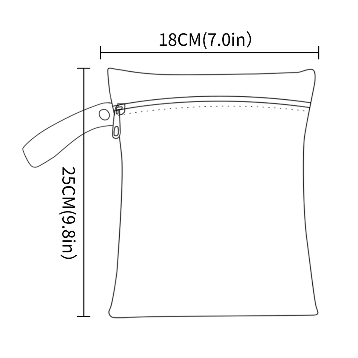 Elinfant 2pcs Waterproof Mini Storage Bag For Swimming,Beach&Gym,18*25cm Waterproof Diaper Bag,Wet Dry Bag