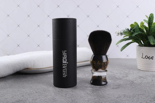 YAQI DEEP STONES 24mm Synthetic Hair Resin Handle Men Wet Shaving Brush